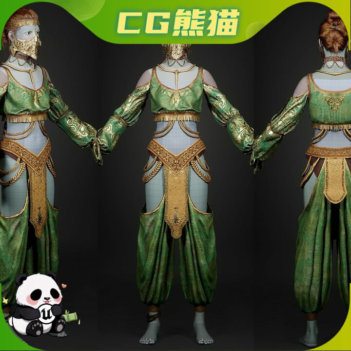UE5.6-5.8 Oriental Dancer Metahuman 东方舞者超人类角色模型