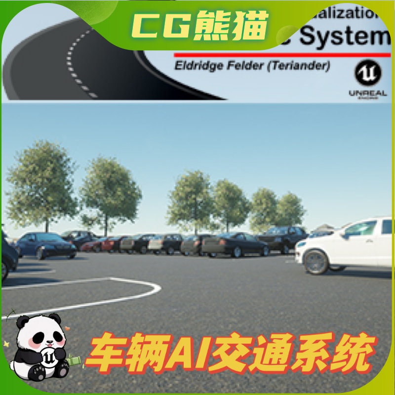 UE4虚幻5 Arch Vis AI Traffic System 车辆交互蓝图 4.26-5.3