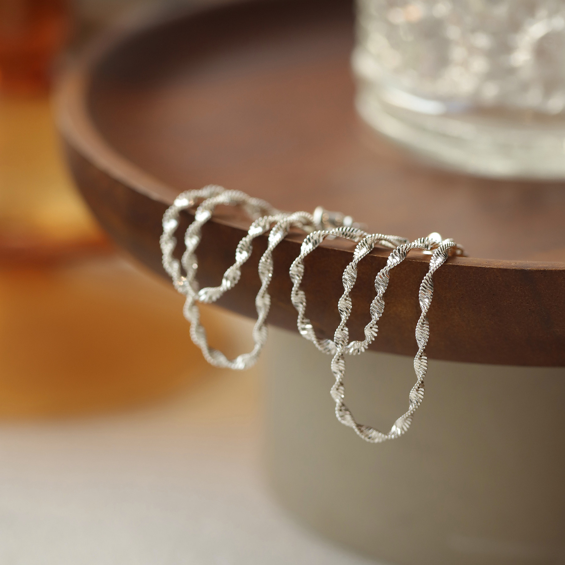 波光粼粼银色双层链条耳环2026新款爆款高级感轻奢小众时尚耳钉女,饰品/流行首饰/时尚饰品新,耳钉,淘宝优惠券,粉丝福利购,淘宝优惠卷