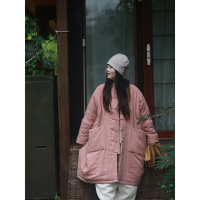 生态亚麻夹新雪丽棉保暖棉服