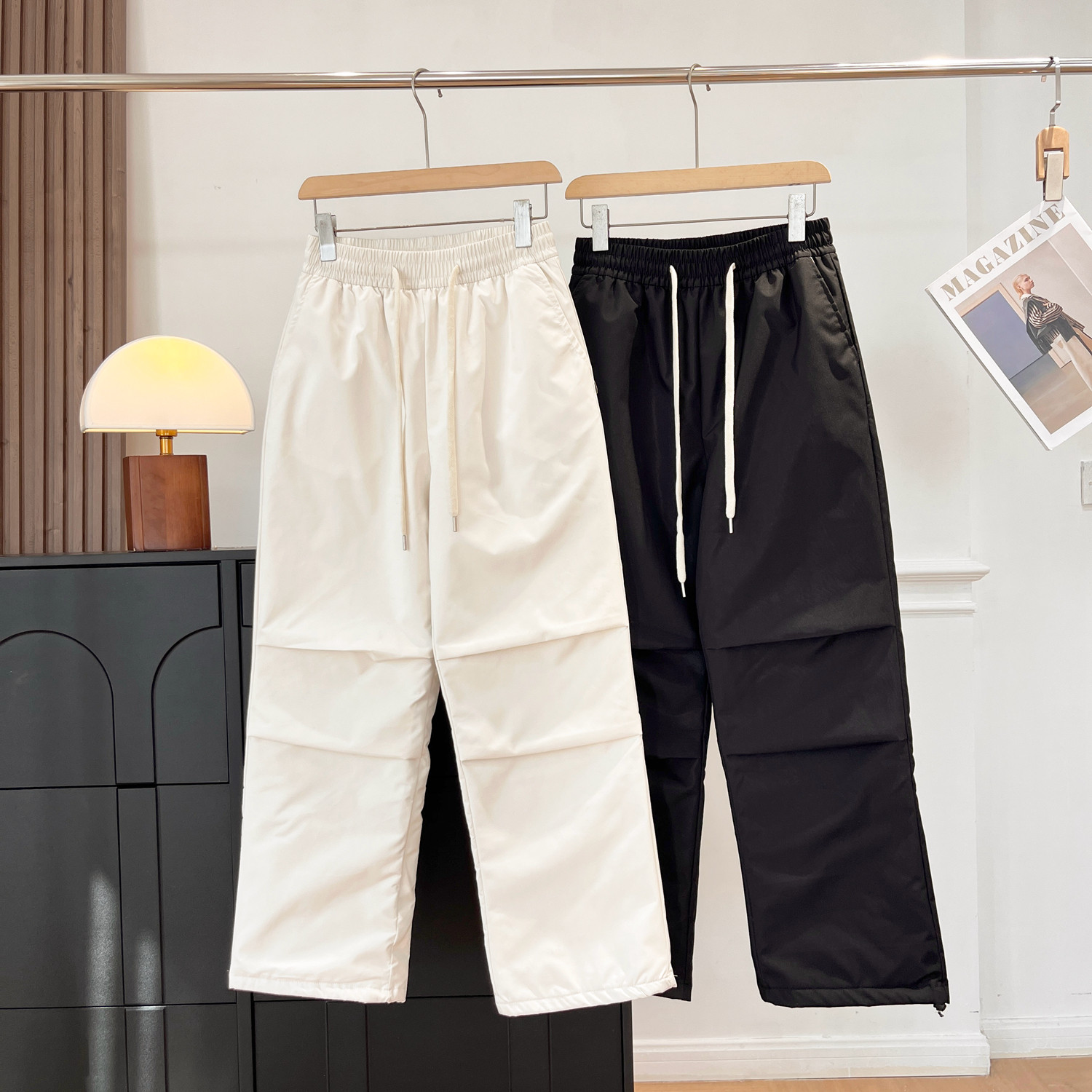 防风防水可束脚防寒羽绒裤