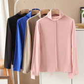 舒适保暖软糯立体中挺缝高领堆堆领长袖 2025新品 德绒打底衫 T恤