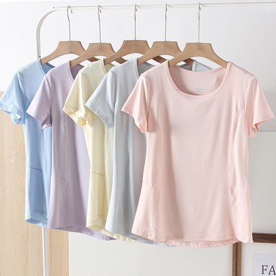 运动健身短袖女休闲跑步速干T恤