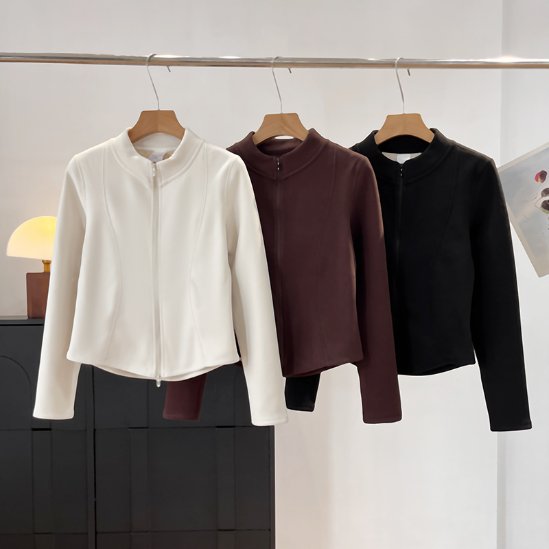 羊毛蚕丝小蛮腰修身显瘦卫衣