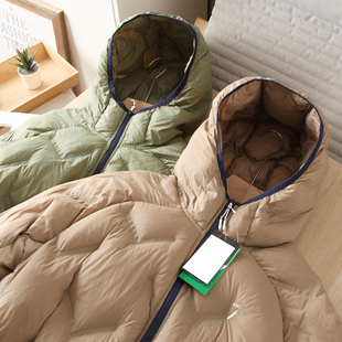 冬季情侣款户外防泼水压胶锁温保暖拼色P棉连帽棉服外套