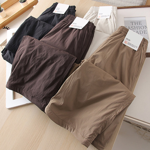 防水工装阔腿裤加绒保暖冲锋裤女