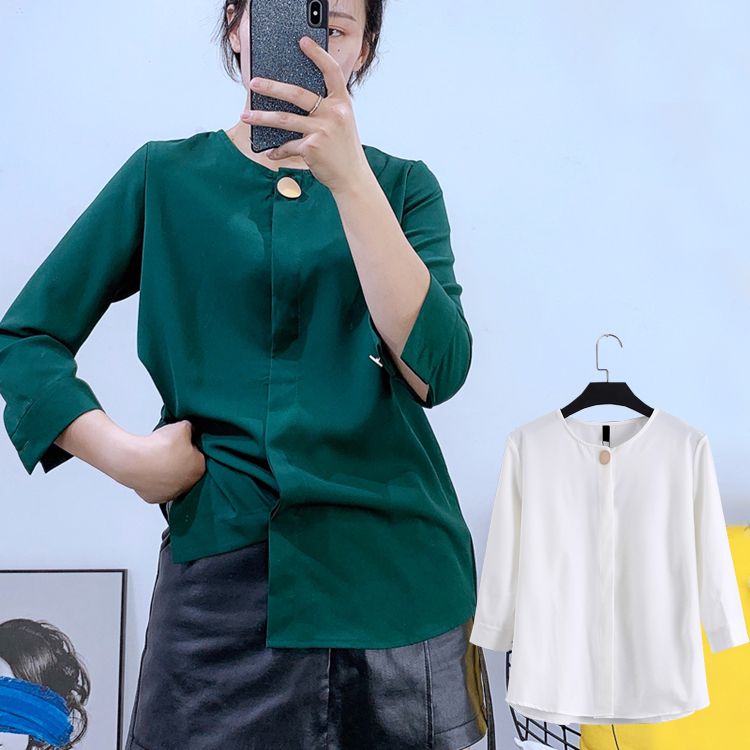 春装约会仙女中古欧货潮不易衬衫