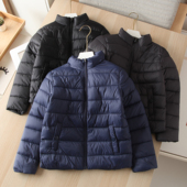 美国单 轻便蓬松保暖防风男女童儿童纯色立领棉衣棉服外套潮 冬季