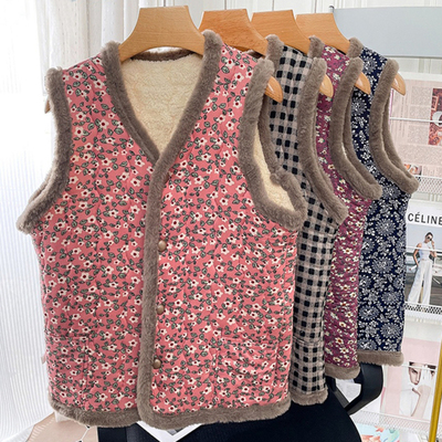 加绒保暖马夹内搭外穿无袖坎肩