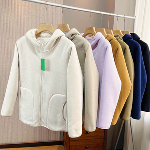 连帽开衫 强推 复合加厚摇粒绒外套秋冬季 男女同款 保暖不输棉服