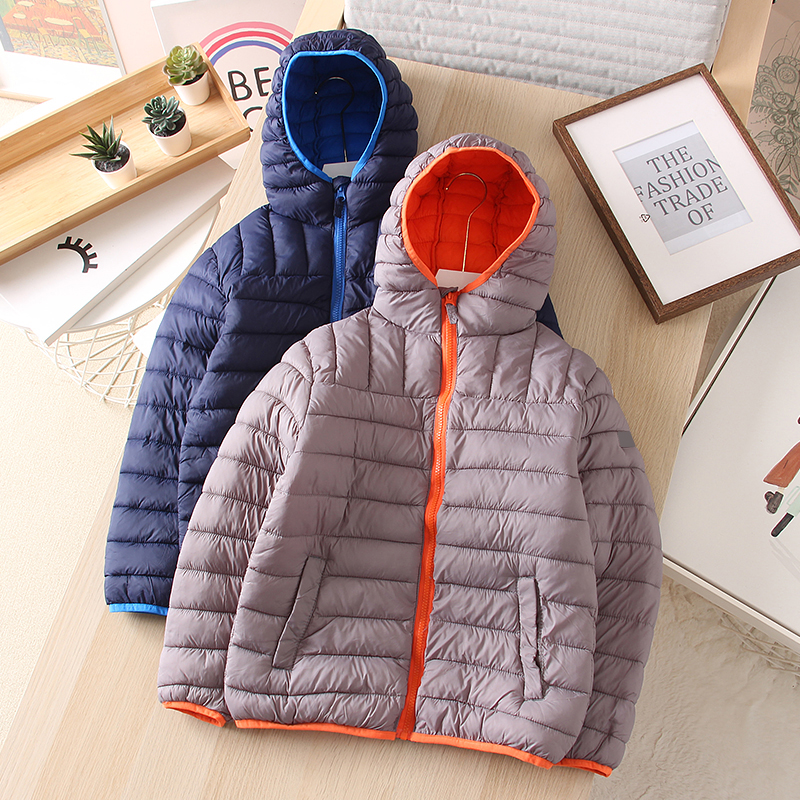 中大童棉袄男童女童长袖连帽棉衣