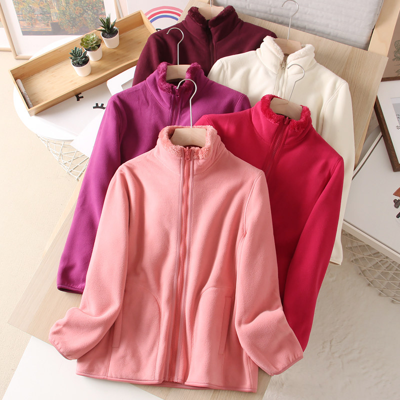 加绒加厚复合立领保暖卫衣