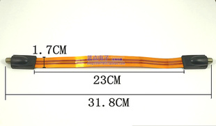 有线电视信号线卫星电视信号线英制F头接口对接线 超薄扁平过窗线
