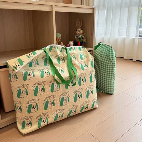 开学ins韩系印花收纳袋搬家拉链换季收纳整理袋幼儿园防水被子包
