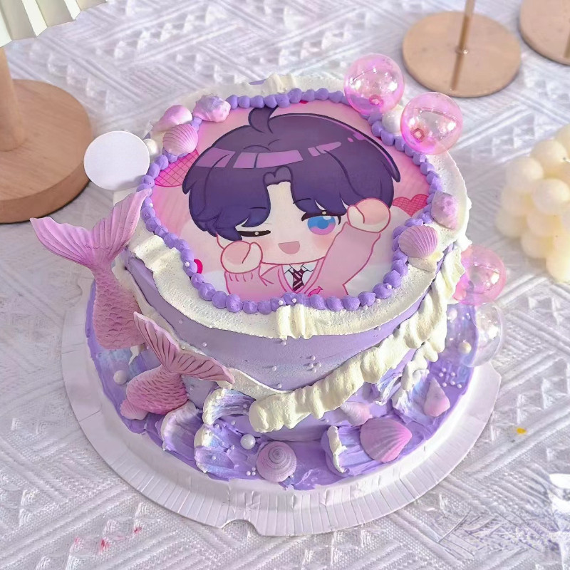 恋与深空祁煜黎深沈星回生日蛋糕生日/节日蛋糕