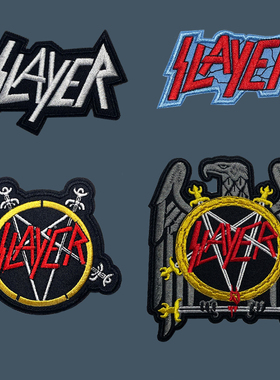 背胶 美国摇滚乐队 风格Thrash Metal 刺绣布贴 衣服补丁贴 DIY