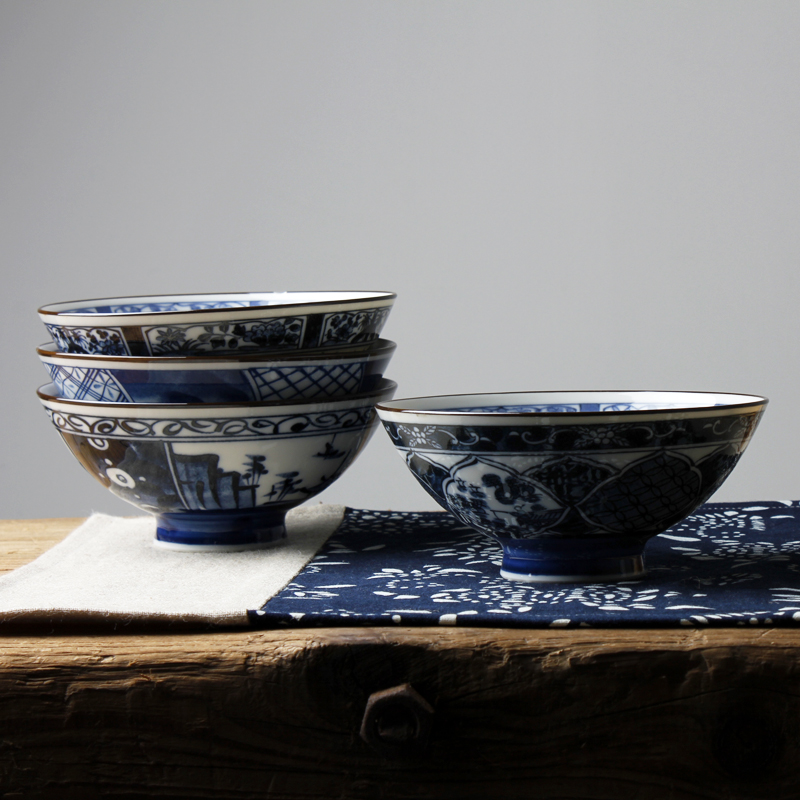 日本进口陶瓷碗美浓烧陶瓷米饭碗粥碗汤碗情侣对碗招财猫陶瓷碗