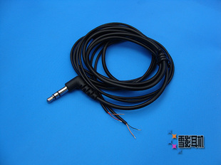 diy耳机维修线材JVC耳机线 柔软TPE防冻弹性线弯插头L OFC无氧铜