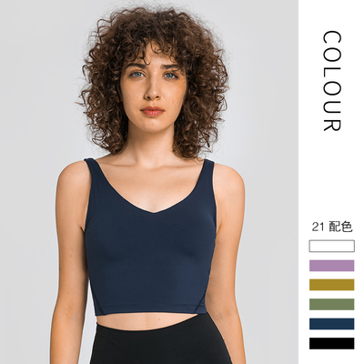 瑜伽背心女带胸垫运动文胸