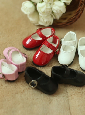 包邮{蝴蝶梦}6分BJD.SD娃鞋娃娃休闲皮鞋小鞋子平跟小皮鞋搭扣鞋
