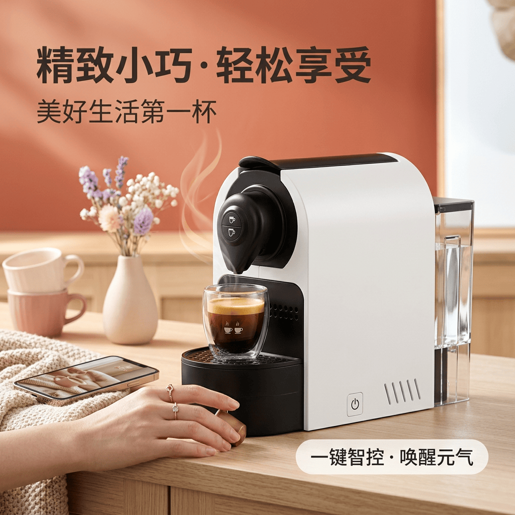 兼容雀巢nespresso意式浓缩全自动家用小型迷你办公室胶囊咖啡机