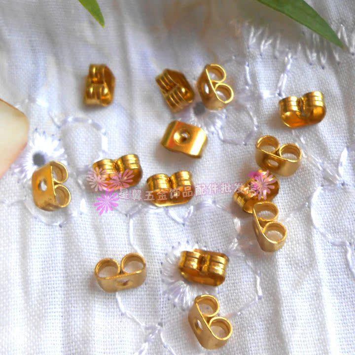 5mm黄铜耳钉塞子耳堵DIY耳饰配件