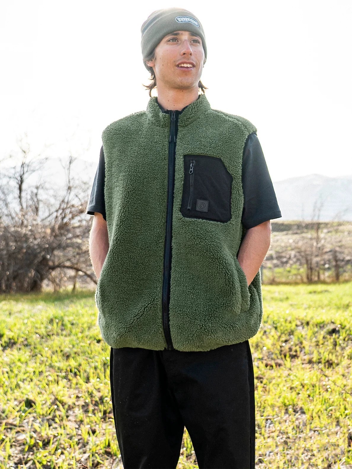 美潮 滑板 滑雪 冲浪 钻石 摇粒绒 马甲