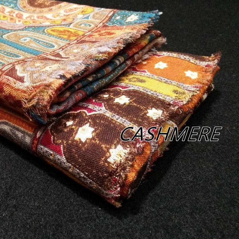 民族风大方巾新疆羊绒披肩女夏季防晒沙滩巾秋冬保暖围巾包头两用