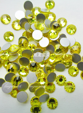 水钻柠檬黄手机壳工艺品平底钻