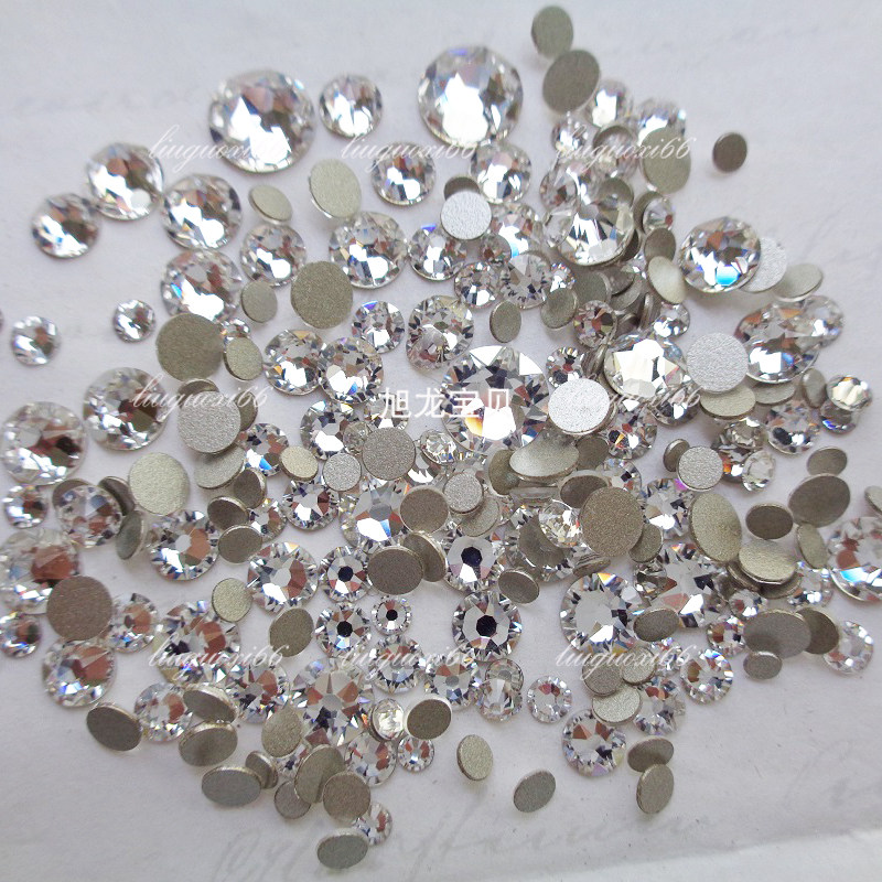 整包奥地利平底白色钻 DIY手工饰品配件美甲光疗钻首饰工艺品粘贴