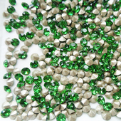 奥地利尖底圆形钻青蕨绿色291 DIY手工粘钻光疗水钻饰品耳环钉钻