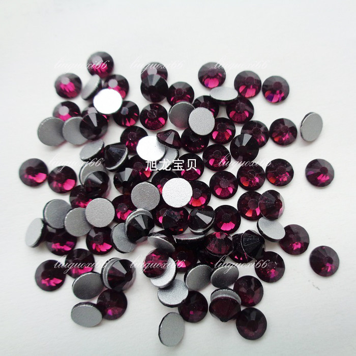 整包深紫色平底钻 玻璃水钻 手机壳贴钻 美甲钻 饰品工艺品用钻