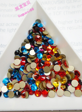 特精金底平底钻SS16约4MM 水晶玻璃钻DIY饰品配件美甲圆形水钻闪