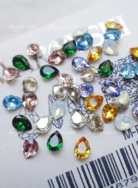 奥地利尖底水滴4320款约6*4MM 美甲华子手工饰品首饰异形钻光疗钻