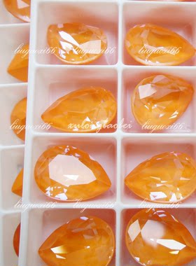 施华洛摩卡水滴14*10MM华子钻 发饰发夹发箍美甲美睫DIY华子水钻