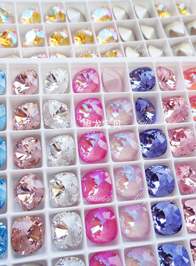 奥地利尖底肥方4470款 约10MM美甲立体钻指甲粘钻异形钻堆钻手工