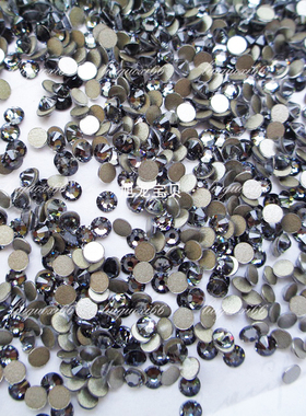 奥地利平底钻银色夜影001SINI 美甲圆形钻施家华子水钻甲片光疗钻