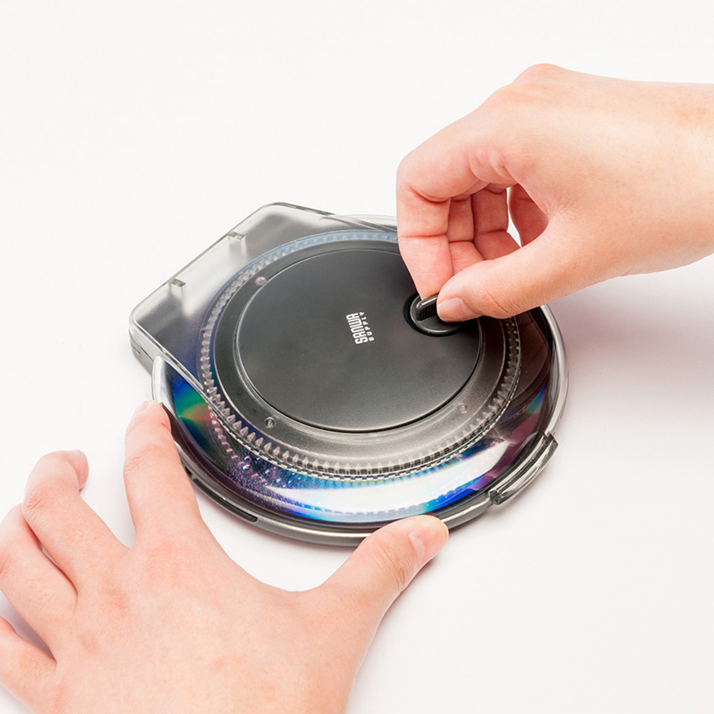 日本SANWA山业光盘修复器CD/DVD蝶片修理刮伤划痕修复机光蝶数据