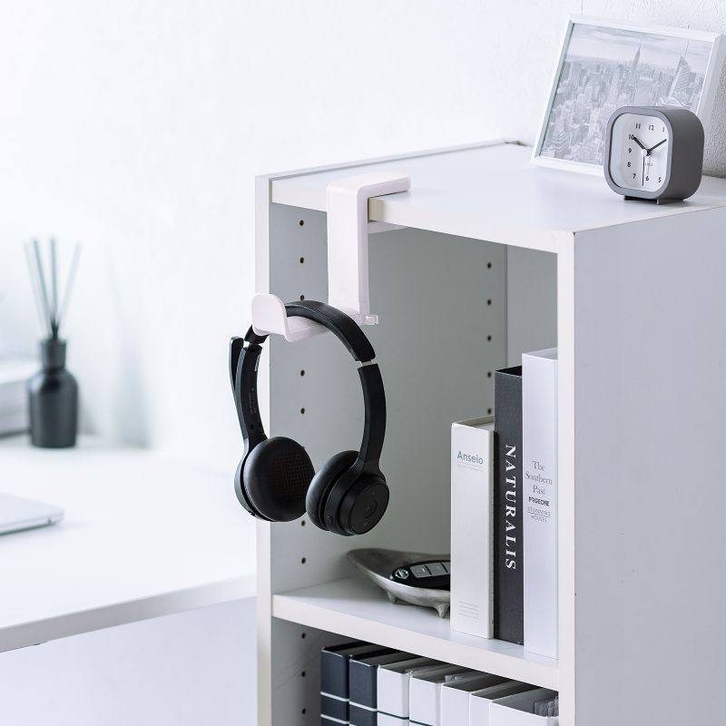 日本sanwa旋转式耳机架桌边耳机挂钩头戴式耳麦挂架办公游戏,3C数码配件,耳机支架,淘宝优惠券,粉丝福利购,淘宝优惠卷