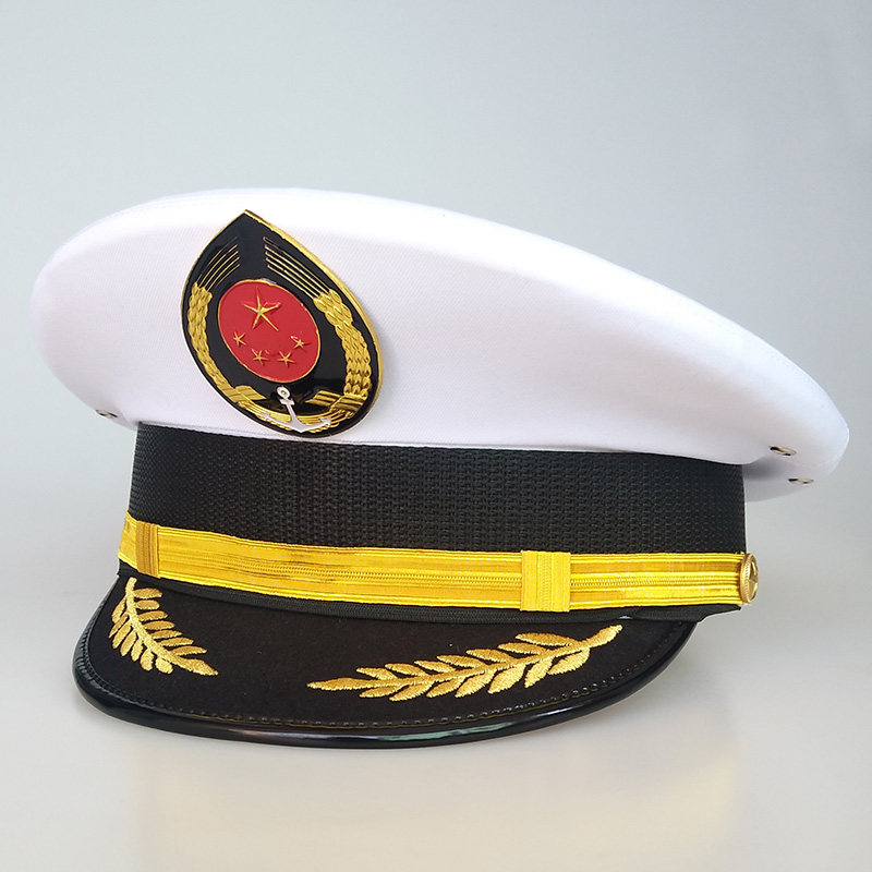 船长大盖帽 船员帽 船长帽 演出帽水手帽制服帽航空帽子男女通用
