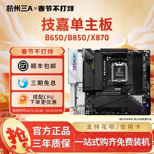 AMD技嘉AORUS B650M/B850M/X870E台式机电脑主板小雕冰雕电竞冰雕