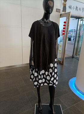 清货 女士出口日单麻料宽松款设计师日系夏季休闲连衣裙