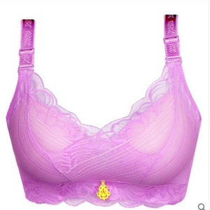 女士内衣女无钢圈聚拢小胸收副乳上托性感透气胸罩调整型文胸