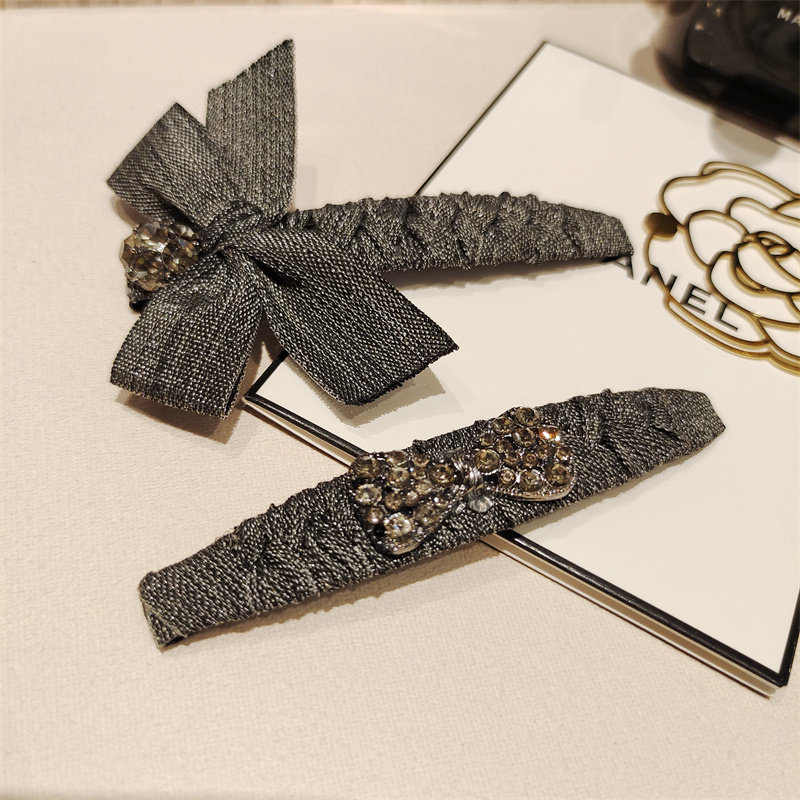 韩版东大门闪钻蝴蝶结发夹