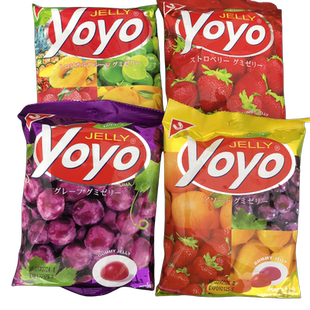 休閑零食品泰國進口YOYO水果汁軟糖熱帶什錦混合水果橡皮軟糖