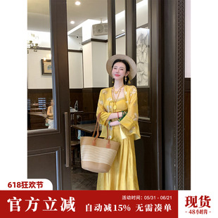 雅乔【福蝶金瑞】双版本薄款新中式桑蚕丝外套欧根纱九分袖外衫女