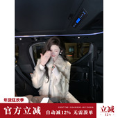 贵妇草草花瓣钉珠加厚轻奢装 Sun雅乔 秋冬新款 饰兔毛皮草短外套女