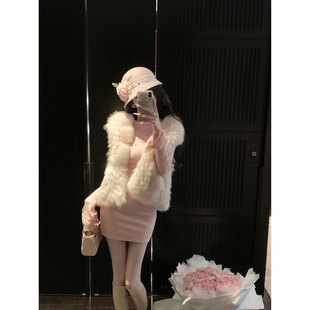 Sun雅乔【冬日摩洛哥】冬装贵气进口狐狸毛皮草马甲外套女