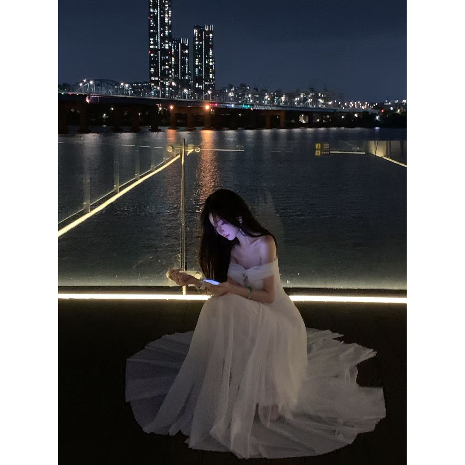 Sun雅乔【月神】一衣多穿夏季礼服裙白月光抹胸网纱大摆连衣长裙