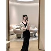 Sun雅乔 贵妇狐狸毛马甲外套女 高档皮草时尚 冬季 时髦女装